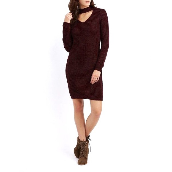 Charlotte Russe Dresses & Skirts - (SOLD) Charlotte Russe Ribbed Sweater Dress